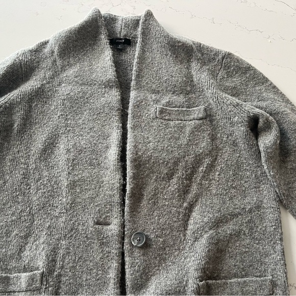 J. Crew Cocoon Sweater Blazer Jacket Grey Cardigan Cozy - Picture 9 of 16